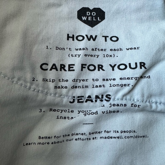 Madewell The Perfect Vintage Jeans Cut-off High Rise Straight Leg. - Picture 8 of 14